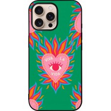Coque iPhone 16 Pro Max - Silicone rigide noir Viva la vida 2026