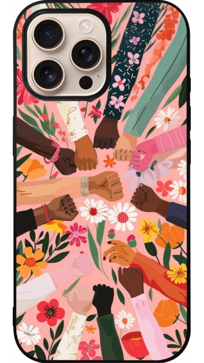 Coque iPhone 16 Pro Max - Silicone rigide noir Womens day 2026 8