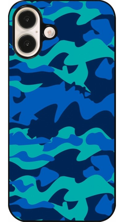 Coque iPhone 16 Plus - Camo Blue