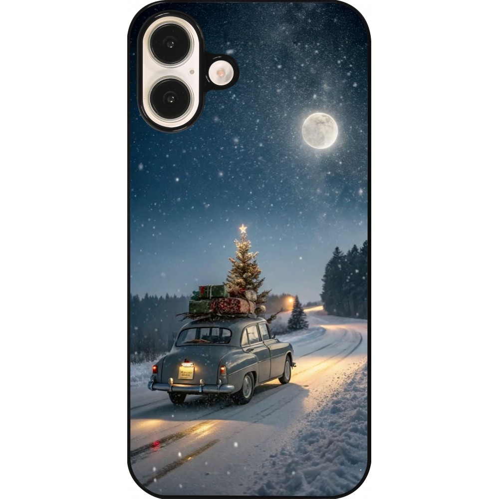 Coque iPhone 16 Plus - Christmas 25 Car with Tree Xmas