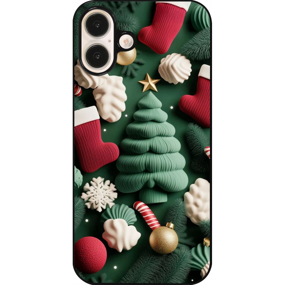 Coque iPhone 16 Plus - Christmas 25 Christmas textiles