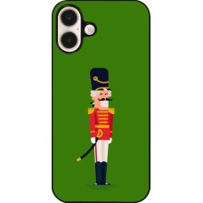 Coque iPhone 16 Plus - Christmas 25 Nutcracker Green