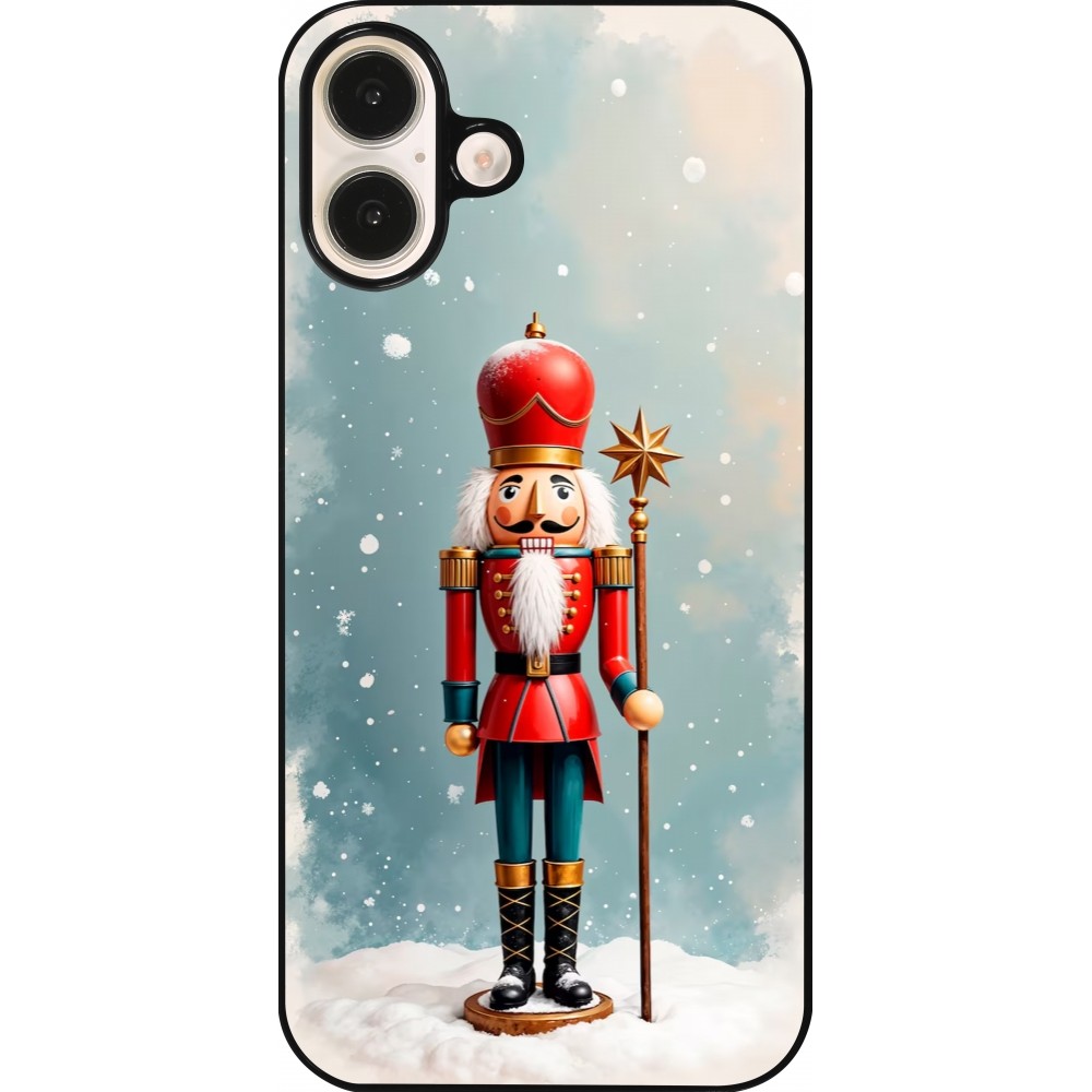 Coque iPhone 16 Plus - Christmas 25 Nutcracker Snow