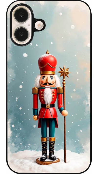 Coque iPhone 16 Plus - Christmas 25 Nutcracker Snow
