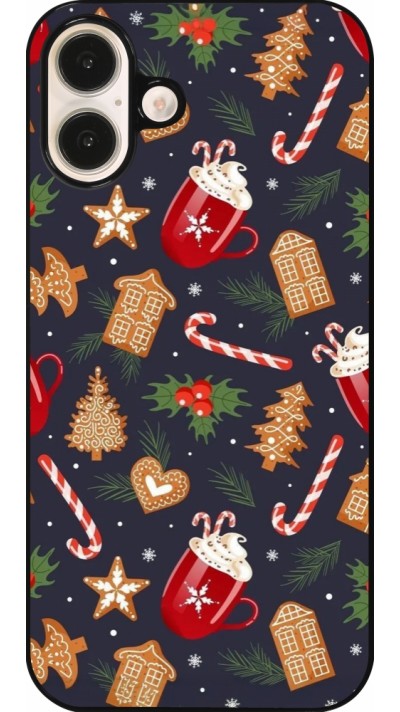 Coque iPhone 16 Plus - Christmas 25 Pattern Gingerbread House