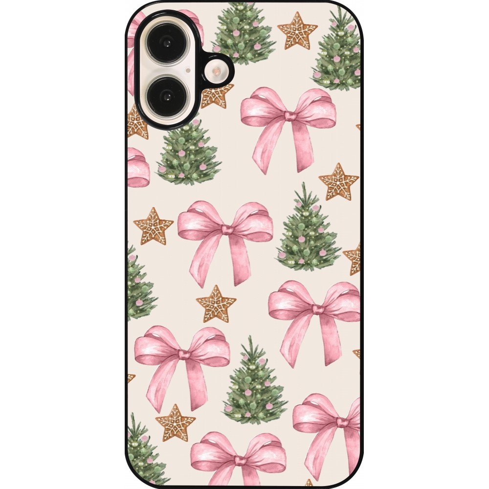 Coque iPhone 16 Plus - Christmas 25 Vintage Ribbons