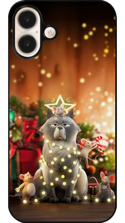 Coque iPhone 16 Plus - Christmas 25 Xmas Cat