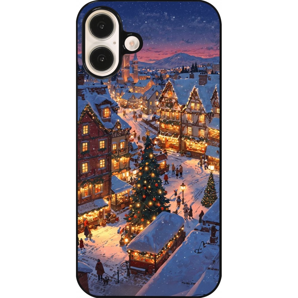 Coque iPhone 16 Plus - Christmas 25 Xmas Village