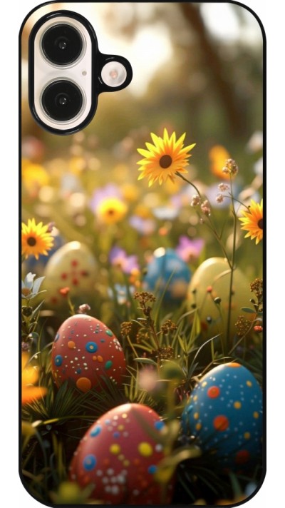 Coque iPhone 16 Plus - Easter 2026 Decorated eggs