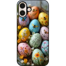 Coque iPhone 16 Plus - Easter 2026 Eggs with bees
