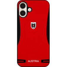 Coque iPhone 16 Plus - Maillot de football Autriche 2026 personnalisable
