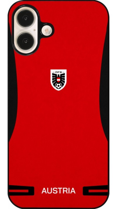 Coque iPhone 16 Plus - Maillot de football Autriche 2026 personnalisable