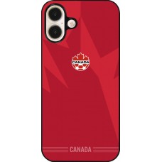 Coque iPhone 16 Plus - Maillot de football Canada 2026 personnalisable