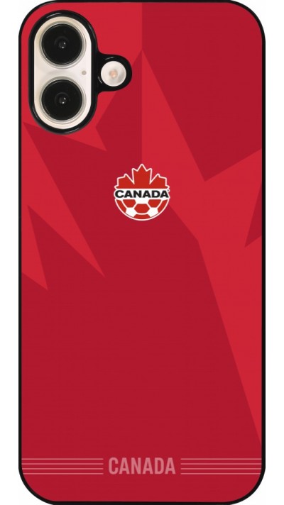 Coque iPhone 16 Plus - Maillot de football Canada 2026 personnalisable