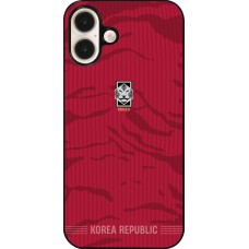 Coque iPhone 16 Plus - Maillot de football Corée du Sud 2026 personnalisable