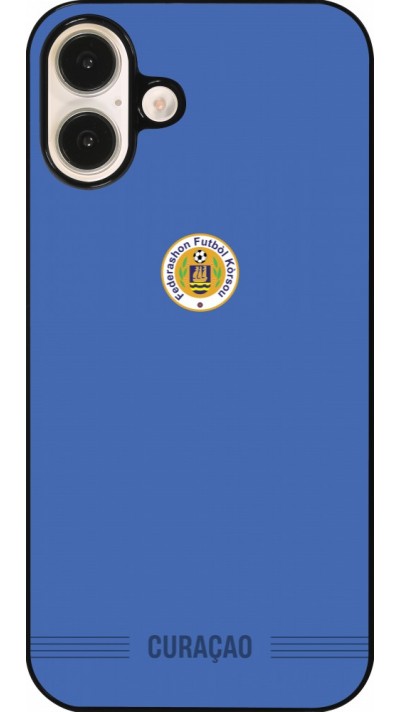 Coque iPhone 16 Plus - Maillot de football Curaçao 2026 personnalisable