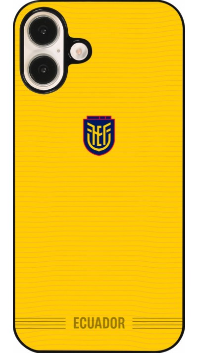 Coque iPhone 16 Plus - Maillot de football E?quateur 2026 personnalisable