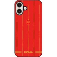 Coque iPhone 16 Plus - Maillot de football Espagne 2026 personnalisable