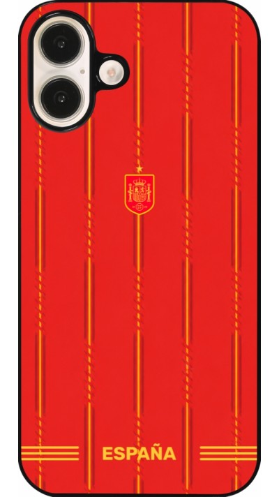 Coque iPhone 16 Plus - Maillot de football Espagne 2026 personnalisable