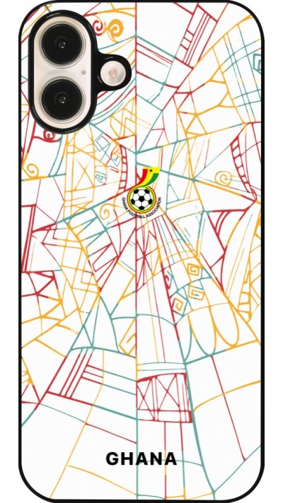 Coque iPhone 16 Plus - Maillot de football Ghana 2026 personnalisable
