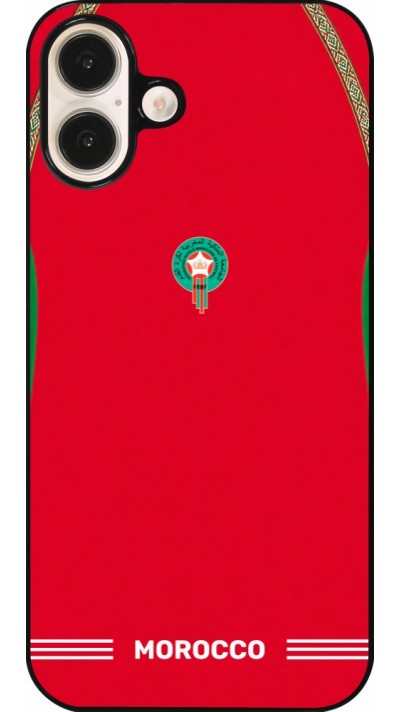 Coque iPhone 16 Plus - Maillot de football Maroc 2026 personnalisable