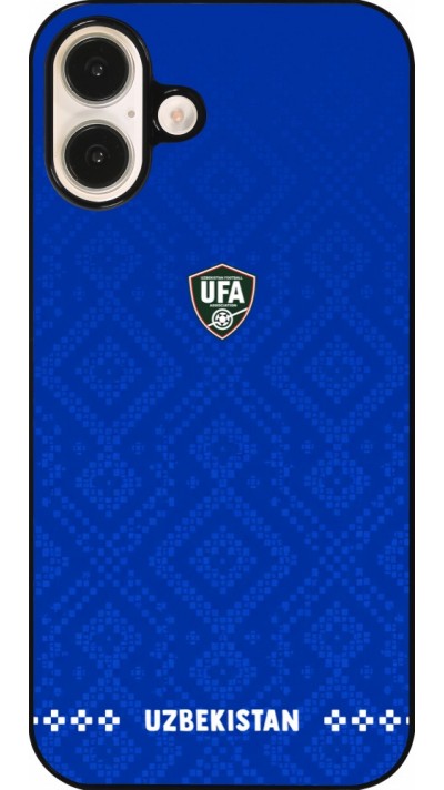 Coque iPhone 16 Plus - Maillot de football Ouzbékistan 2026 personnalisable