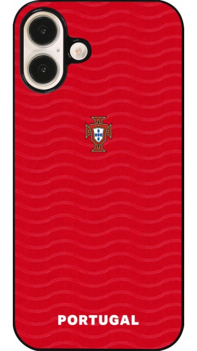 Coque iPhone 16 Plus - Maillot de football Portugal 2026 personnalisable