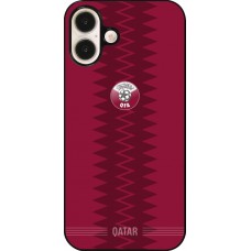 Coque iPhone 16 Plus - Maillot de football Qatar 2026 personnalisable