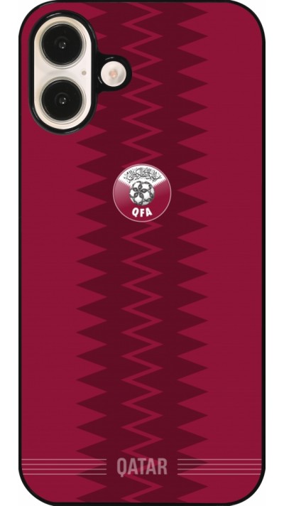 Coque iPhone 16 Plus - Maillot de football Qatar 2026 personnalisable