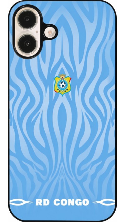 Coque iPhone 16 Plus - Maillot de football RD Congo 2026 personnalisable