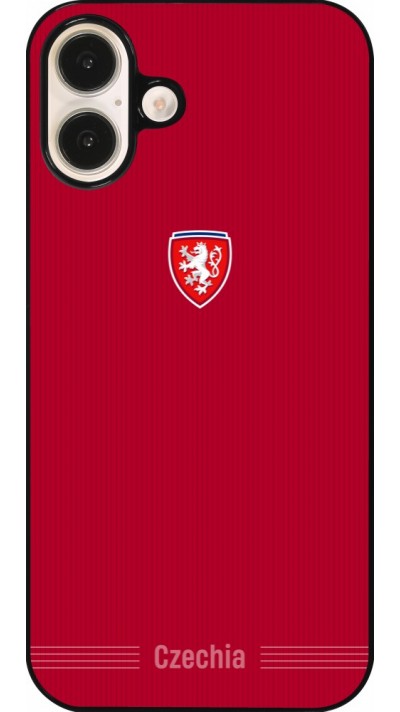 Coque iPhone 16 Plus - Maillot de football Répuplique Tchèque 2026 personnalisable