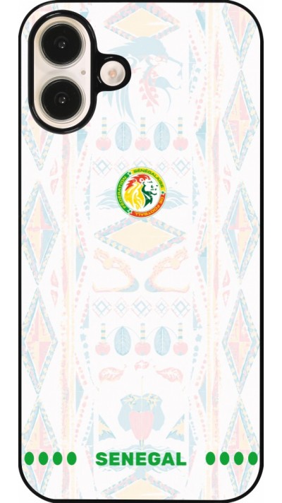 Coque iPhone 16 Plus - Maillot de football Sénégal 2026 personnalisable