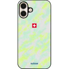 Coque iPhone 16 Plus - Maillot de football Suisse Away 2026 personnalisable