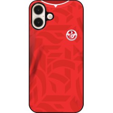 iPhone 16 Plus Case Hülle - Tunesien 2022 personalisierbares Fussballtrikot