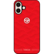 Coque iPhone 16 Plus - Maillot de football Tunisie 2026 personnalisable