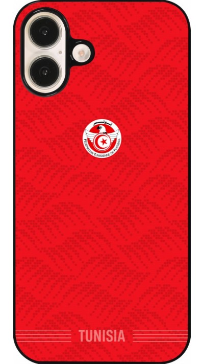 Coque iPhone 16 Plus - Maillot de football Tunisie 2026 personnalisable
