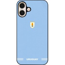 Coque iPhone 16 Plus - Maillot de football Uruguay 2026 personnalisable