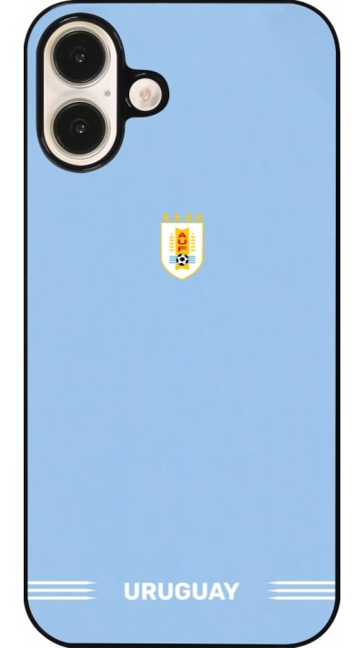 Coque iPhone 16 Plus - Maillot de football Uruguay 2026 personnalisable