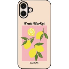 Coque iPhone 16 Plus - Fruit market lemons 2026