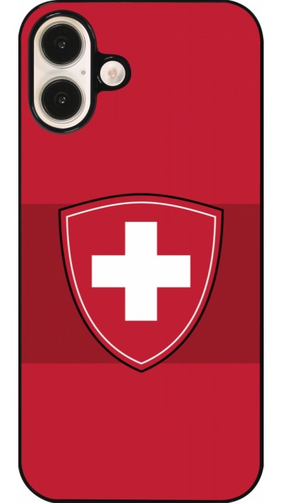 Coque iPhone 16 Plus - Hockey World Championship Ecusson Suisse