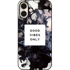 iPhone 16 Plus Case Hülle - Marble Good Vibes Only