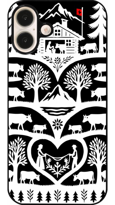 Coque iPhone 16 Plus - Poya Suisse 2 noir