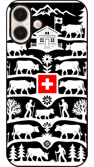 iPhone 16 Plus Case Hülle - Poya Schweiz 3 schwarz iPhone 16 Plus Case Hülle - Poya Schweiz 3 schwarz