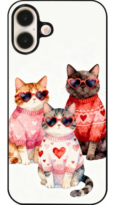 Coque iPhone 16 Plus - Saint Valentines Day 26 Cat Love
