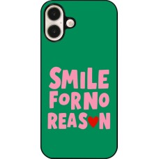 Coque iPhone 16 Plus - Smile for no reason 2026
