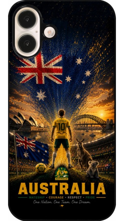 Coque iPhone 16 Plus - Football Australie splash 2026