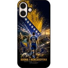 Coque iPhone 16 Plus - Football Bosnie-Herzégovine splash 2026