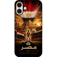 Coque iPhone 16 Plus - Football Égypte splash 2026