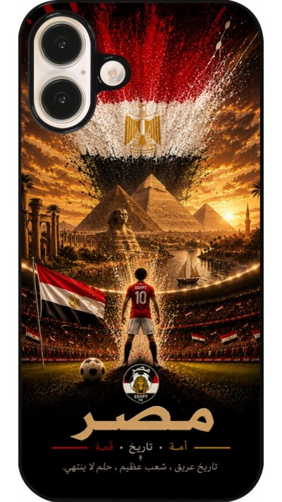 Coque iPhone 16 Plus - Football Égypte splash 2026