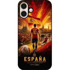 Coque iPhone 16 Plus - Football Espagne splash 2026